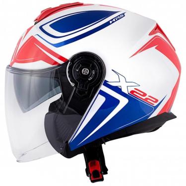 Imagem de Capacete Givi X22 Planet Hyper Branco Azul Vermelho Tam 63-Unissex