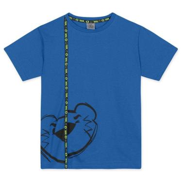 Imagem de Tigor Camiseta Manga Curta Estampada Azul