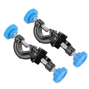 Imagem de 2 peças grande suporte de braçadeira cruzada de laboratório suporte de haste suporte garra de metal clipe suporte de laboratório equipamento de fixação tamanho 15mm/0.6in