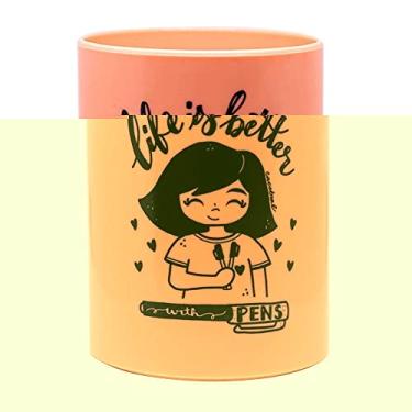 Imagem de Porta Caneta UP Pastel - Newpen (Laranja)