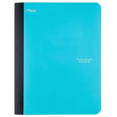 Imagem de Five Star Caderno de composição, livro de comp pautado para faculdade, diário de escrita, papel pautado, material escolar em casa para estudantes universitários e K-12, 100 folhas, 23 cm x 18 cm, azul-petróleo (09120AA4)