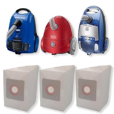 Imagem de 6 Sacos Descartável Filtro Coletor Refil Aspirador de Pó Black e Decker A1 LAS3000 AP 3000 Cartucho Bag