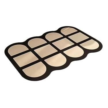 Imagem de JUSHZ Tapete de banho tapete de banheiro de secagem rápida tapetes de banho para banheiro antiderrapante lavável super absorvente tapete de banho moderno minimalista absorção de água sujo (60x90cm,2)