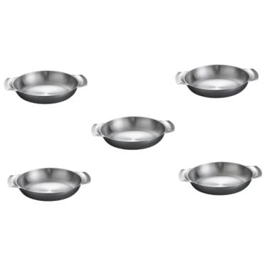 Imagem de Ciieeo 5 Unidades pote de frutos do mar de aço inoxidável acessório de cozinha pote nabe pratos de palha panela quente panela caseira panela de paella grelha pote de aço inoxidável wok