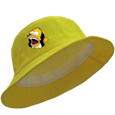 Imagem de Boné Chapéu Unissex Cata Homer Simpsons Buraco Ovo Bucket Hat Varias C
