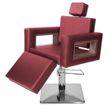 Imagem de Cadeira Poltrona de Cabeleireiro Lisboa Ap Bordô Facto