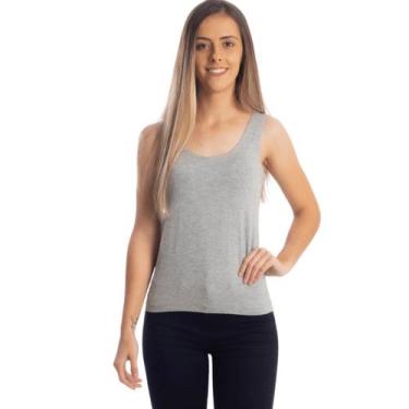 Imagem de Regata Feminina Alça Larga Blusas Básicas Primavera Verão 3020A - Vtm