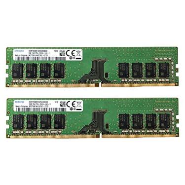 Imagem de Samsung 16 GB (2 x 8 GB) DDR4 2666MHz DIMM PC4-21300 UDIMM Non-ECC 1Rx8 1.2V CL19 288-Pin Desktop Computer RAM Memory Upgrade Kit M378A1K43CB2-CTD