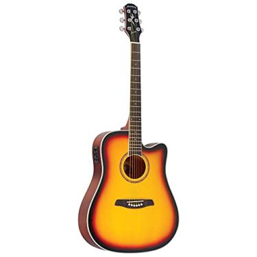 Imagem de Strinberg, Violão Elétrico Strinberg Folk Aço London LE30C SB Sunburst