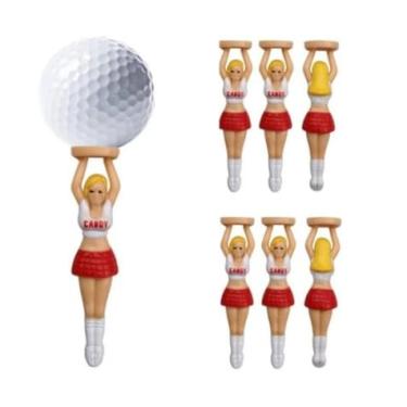 Imagem de Novidade Biquíni Nude Lady Girl Golf Tees Divot Tool Tees Engraçado Golf Pin-up Feminino Sexy Lady Tees Suporte de Bola de Golfe Camisetas Presente (Camiseta Cheerleaders)