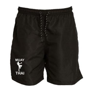 Imagem de Short Masculino Tactel Muay Thai Treino Conforto Academia-Masculino