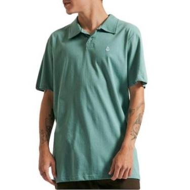 Imagem de Camisa Polo Volcom Solid Stone Masculina-Masculino