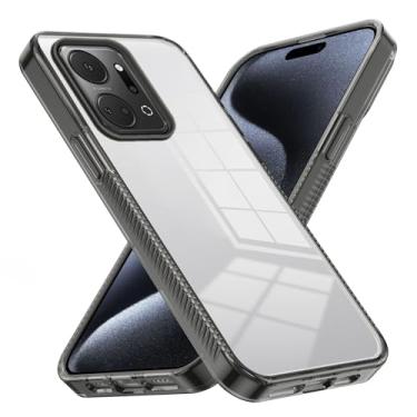 Imagem de Caso de capa de telefone de proteção Crystal Clear compatível com capa Huawei Honor X7A, compatível com PC acrílico rígido Honor X7A, capa traseira protetora ultrafina, capa de absorção de choque anti