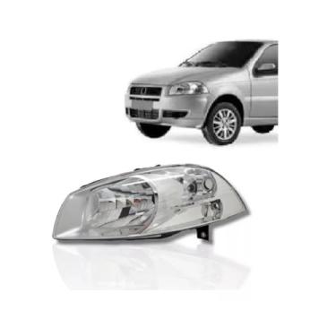 Imagem de Farol Palio 2008 2009 2010 2011 Até 2016 Reto Manual Direito