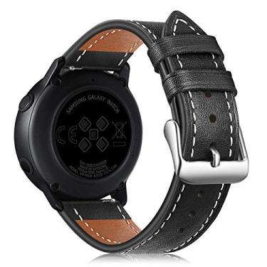 Imagem de Fintie Pulseiras compatíveis com Amazfit GTS 3/GTS 2/GTS 2e/GTS 2 mini/GTS e Amazfit Bip U Pro/Bip/Bip Lite/Bip S/Bip S lite/Bip U, pulseiras de substituição de couro genuíno de liberação rápida de 20