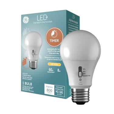 Imagem de GE Lighting 93127245 Lâmpada de LED de reposição de 60 watts A19 timer, 1 contagem (pac...