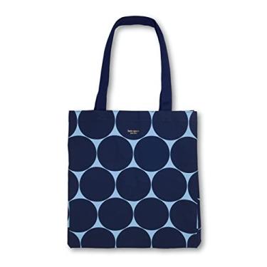 Imagem de Bolsa tote Kate Spade New York, sacola feminina de lona, linda bolsa para professoras, bolsa de praia de lona azul, bolsa de livro com bolso, Joy Dot