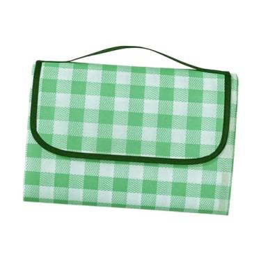 Imagem de Cobertor de acampamento cobertor de resistente à água multiuso dobrado praia esteira de para primavera verão mochila quintal, Verde