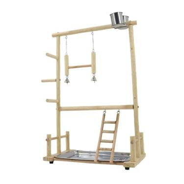 Imagem de Ioensy playground exercício centro de atividades pássaros em pé papagaios mastigar brinquedos pássaro poleiro jogar para calopsitas conures budgie