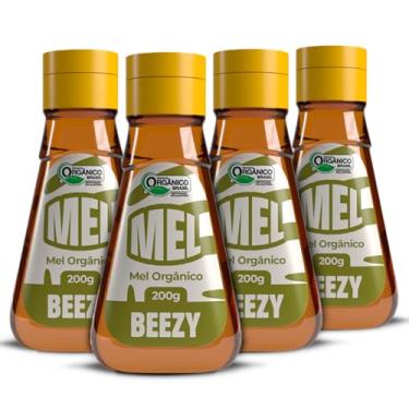 Imagem de Beezy, Kit 4 Mel De Abelha Premium Natural Orgânico Beezy Puro 200g