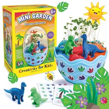 Imagem de Creativity For Kids, Faber-Castell, MiniJardim Selvagem de Dinossauro, Estimula a Criatividade e Curiosidade, para crianças a partir de 6 anos.