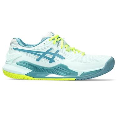 Imagem de ASICS T nis feminino Gel-Resolution 9, Calmante mar/azul gris, 8.5 Wide