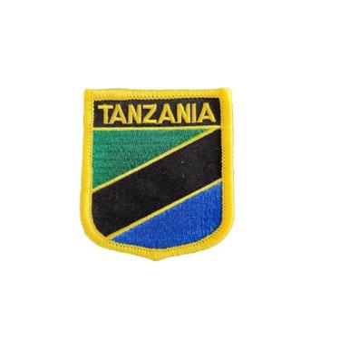 Imagem de Ruoming 1 PÇ Patch de bandeira da Tanzânia bordado com ferro ou costurado, tático, militar, nacional da Tanzânia (Tanzânia)