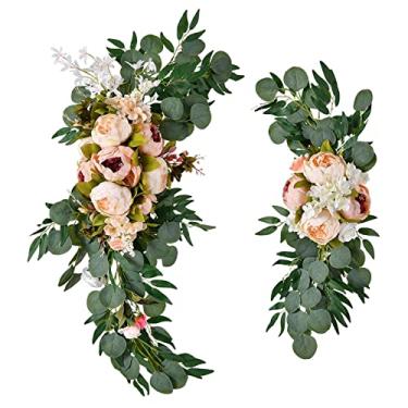 Imagem de menolana Arranjo Floral Pendurado para Decoração de Casamento - Flores Naturais e Elegantes, champanhe