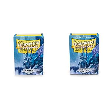 Imagem de 2 Packs Dragon Shield Matte Petrol Standard Size 100 ct Card Sleeves Value Bundle!
