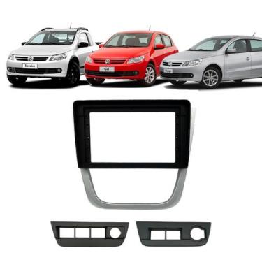 Imagem de Moldura Painel Gol G5 2008 2009 2010 2011 2012 9 Pol MP5 DVD - Ecarfra