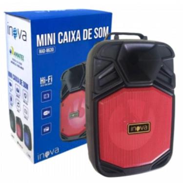 Imagem de Caixa de som portátil sem fio com entrada p microfone, bluetooth, cart