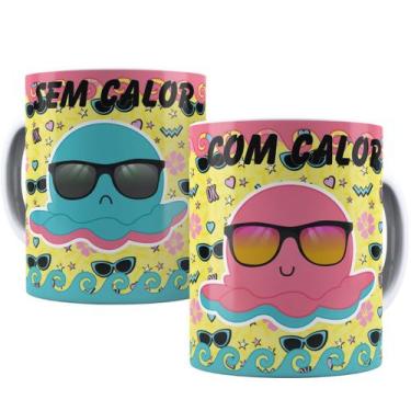 Imagem de Canecas de Porcelana Branca Personalizadas Polvo do Humor - Estampa Su