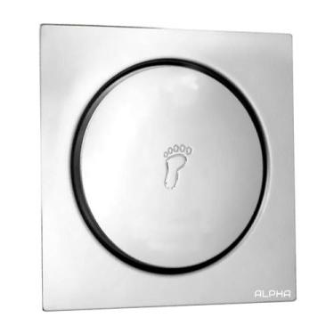 Imagem de Ralo Click Inteligente Para Banheiro Quadrado 10 Cm Inox - Alpha Hidro