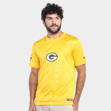 Imagem de Camiseta NFL New Era Game Gren Bay Packers Masculina, Amarelo, M