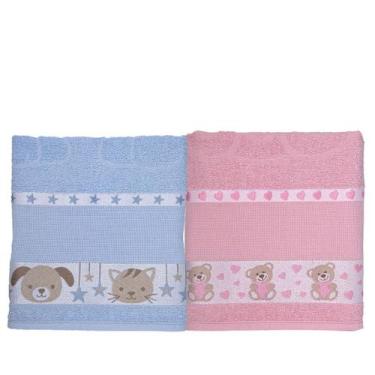 Imagem de Kit 2 de Toalha Banho 100% Algodão Infantil Personagens Kids  - LMPete