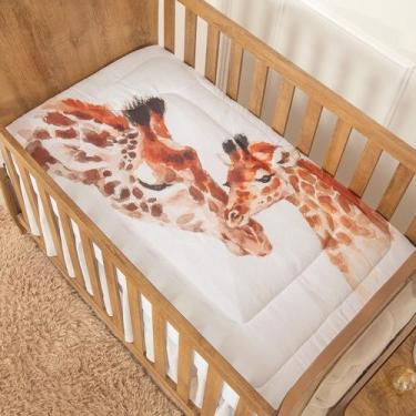 Imagem de Edredom Dupla Face Specialle Menino para Bebê - Zan Baby, Girafas