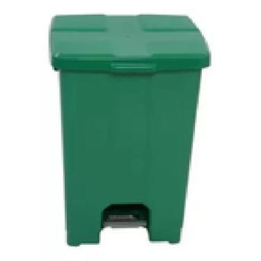 Imagem de Cesto C/ Pedal Plástico 30l Várias Cores Coleta Seletiva Jsn, Verde