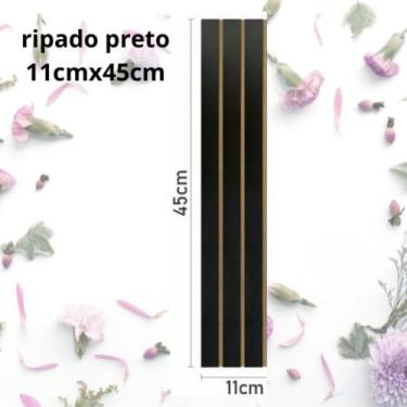 Imagem de RIPADO REVESTIMENTO-Kit 50 Módulos MDF painel 11cmx45cm Placa Adesiva 