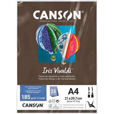 Imagem de Pct Papel Iris Vivaldi 25fls A4 185gr Canson Escolha a Cor, CHOCOLATE