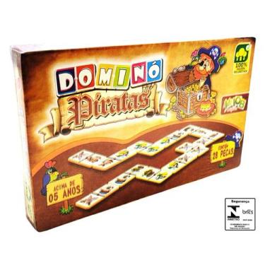 Imagem de Domino Piratas IOB Brinquedo Infantil Recreativo