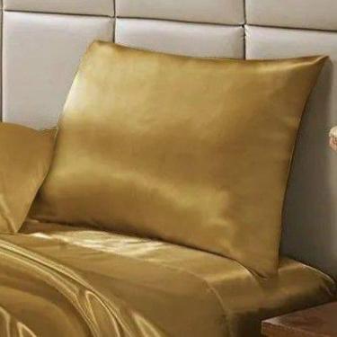 Imagem de 1 Fronha Simples de Seda Charmousse 90cmx50cm - Dryka Enxovais, DOURAD