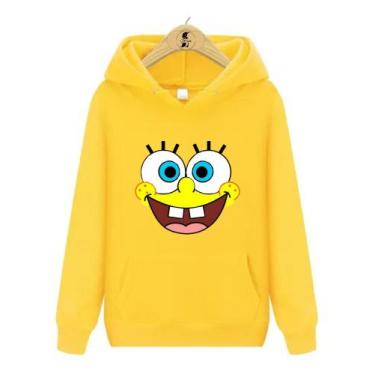 Imagem de Blusa de Moletom Canguru Bob Esponja - Wess Store, Amarelo, G