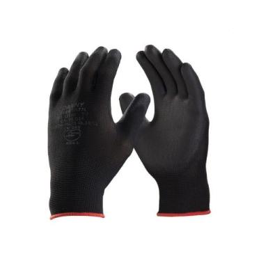 Imagem de Luva Flextactil Tricotada Nylon Preta A equotMequot - DANNY