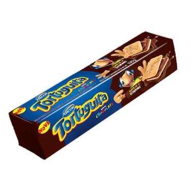 Imagem de Biscoito Bolacha Tortuguita Recheado De Chocolate Cremoso 130g  - Arco
