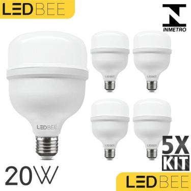 Imagem de Lâmpada Led Super Bulbo Alta Potência E27 Bivolt Branco Frio 20w - Led