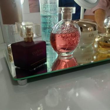 Imagem de Bandeja Travessa Espelho Decorativo Mesa Natal Decoração 30x20 - Cebra