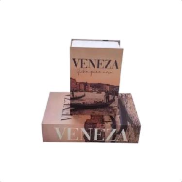 Imagem de Cofre Livro Camuflado Chaves Porta Joia Dinheiro - Veneza
