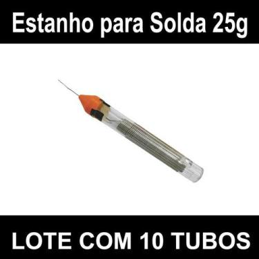 Imagem de Fio de Estanho para ferro de solda Lote com 10 Tubos - Bestfer