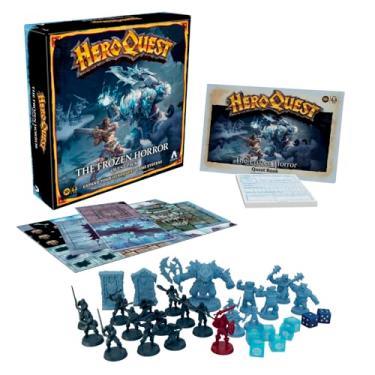 Imagem de Hasbro Gaming Avalon Hill HeroQuest The Frozen Horror Quest, jogo Dungeon Crawler para maiores de 14 anos, requer sistema de jogo HeroQuest para jogar