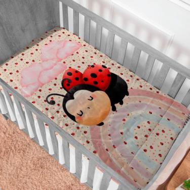 Imagem de Edredom Cobertor Bebê Berço Americano Estampado Sublimado 1m X 1.5m - 